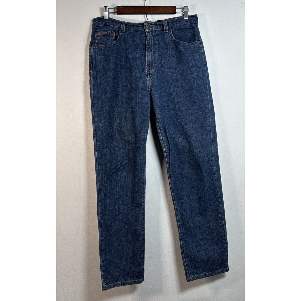 Calvin Klein Jeans Women’s Size 12 Straight Leg Blue Jeans Medium Wash 90s Denim